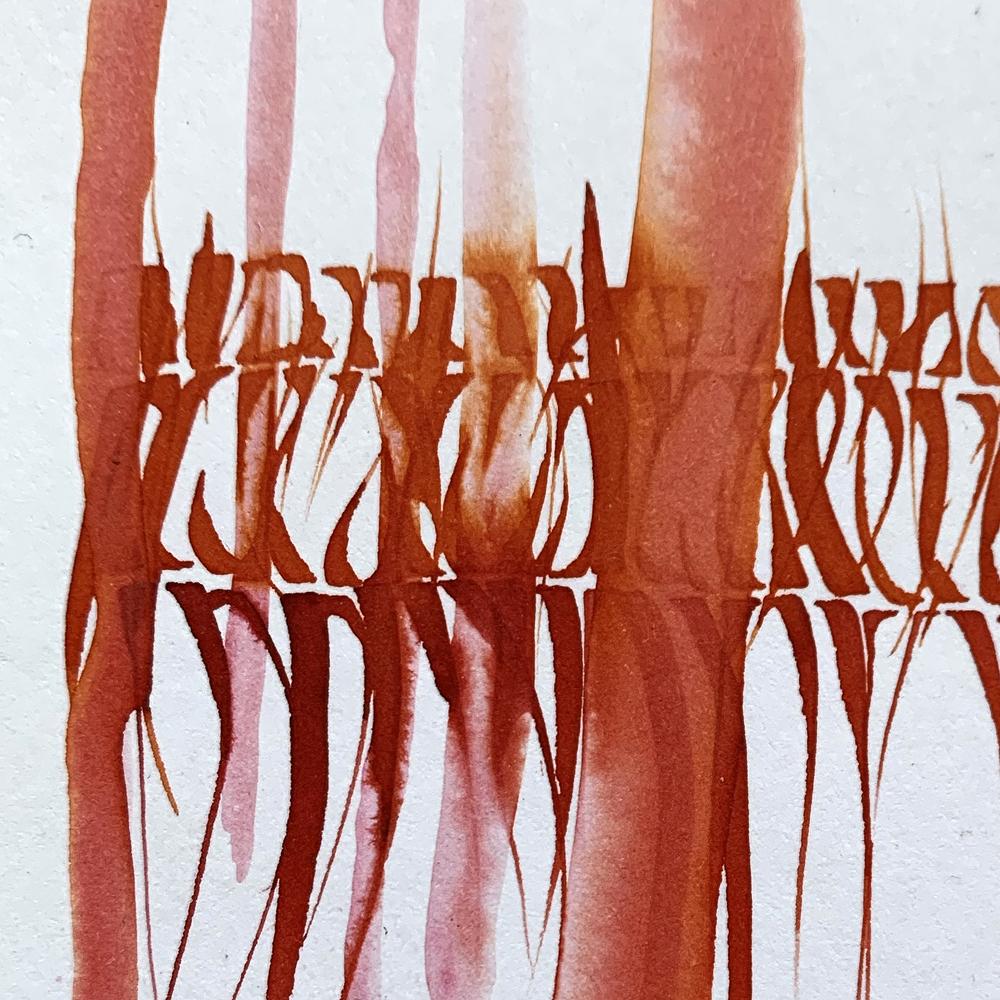 Freie Kalligrafie. Schrift wird Ornament 14.03.2026 – Bild 2